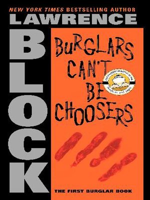 cover image of Burglars Can't Be Choosers